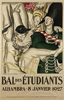 Bal des Étudiants Poster - Jean Dupas