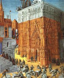 Building of the Temple of Jerusalem - Jean Fouquet