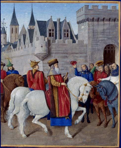 Entry of Emperor Charles IV in Cambrai, 1455 - 1460 - Jean Fouquet
