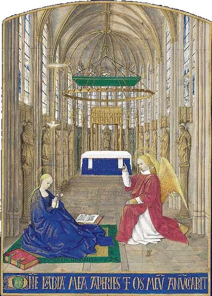 The Annunciation, c.1445 - Жан Фуке