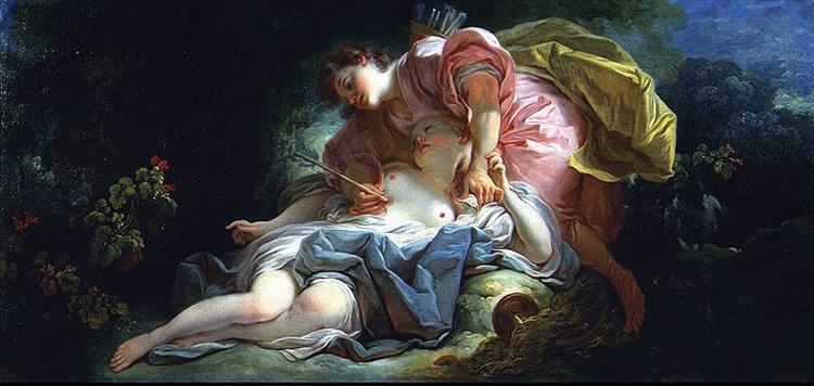 Cephalus and Procris, 1755 - Jean-Honore Fragonard