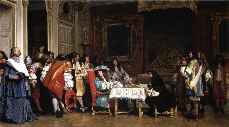 Louis XIV and Molière, 1862 - 讓-里奧·傑洛姆