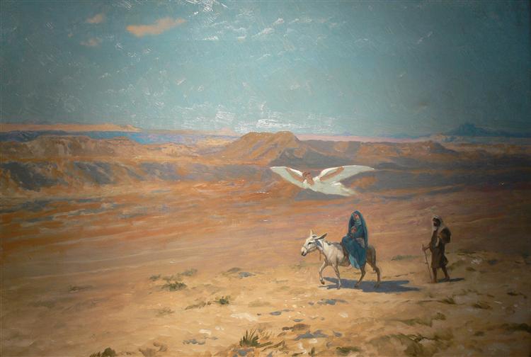 The Flight into Egypt - Jean-Léon Gérôme