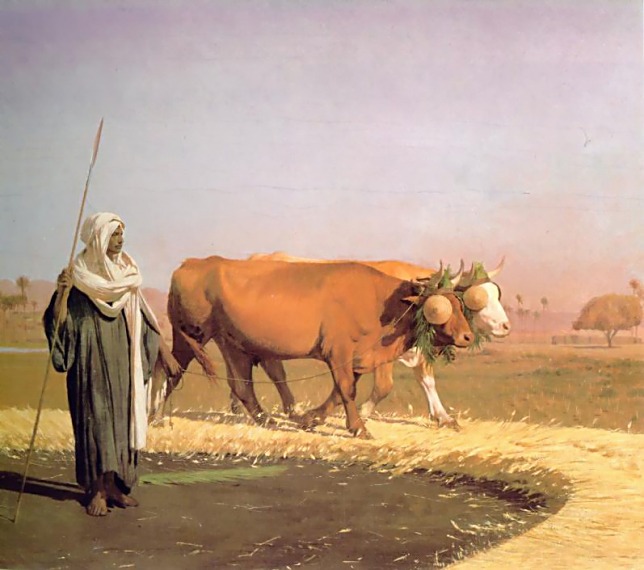 Treading out the Grain in Egypt - Jean-Léon Gérôme