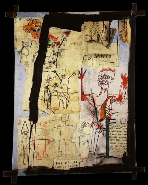 Santo versus Second Avenue, 1982 - Jean-Michel Basquiat