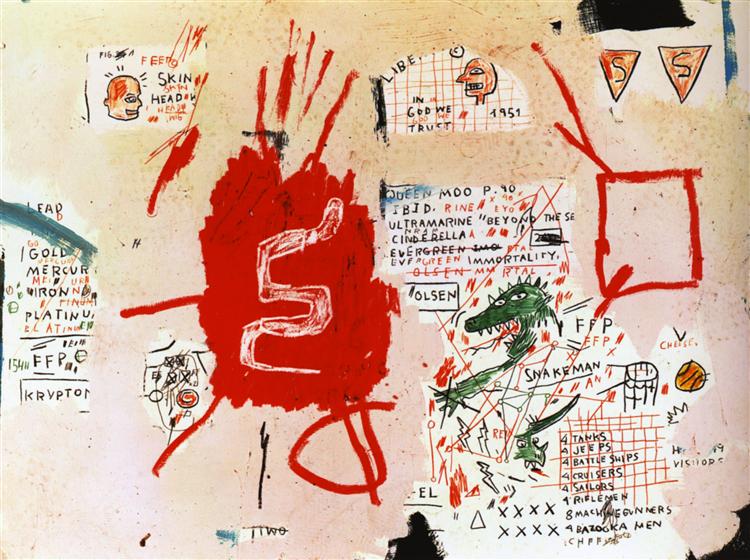 Snakeman, 1983 - Jean-Michel Basquiat