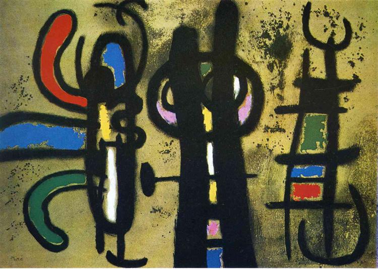 Character and Bird, 1963 - Joan Miró