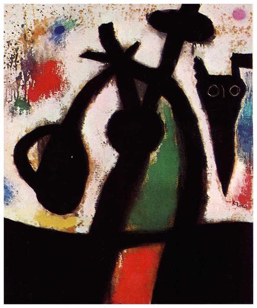 Woman and Bird in the Night, 1967 - Жуан Міро