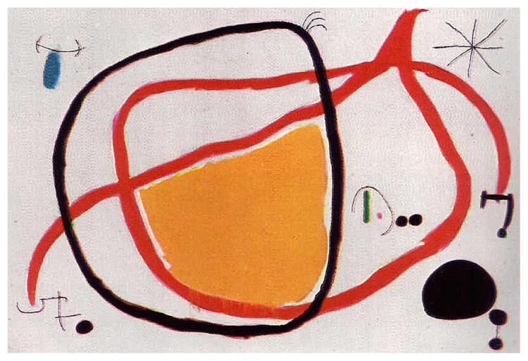 Bird in the Night, 1967 - Joan Miro