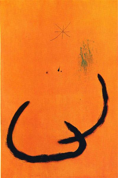 Goutte d'eau sur la neige rose, 1968 - Joan Miró