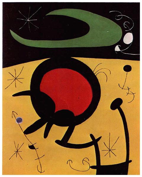 Joan Miro Vuelo de pajaros Poster Kunstdruck Bild 80x60cm