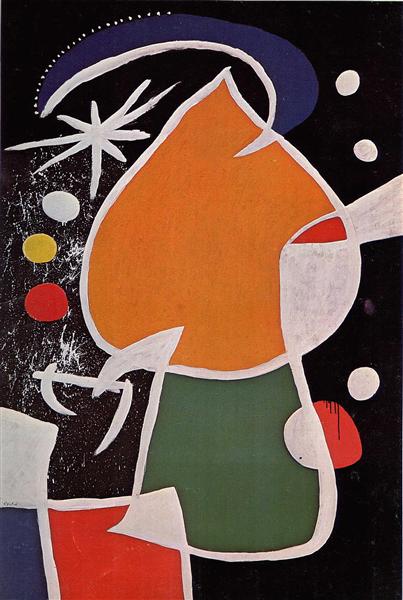 Woman in the Night, 1974 - Joan Miró