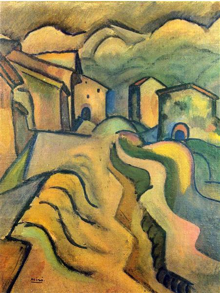 Paseo a la ciudad, 1917 - Жуан Міро