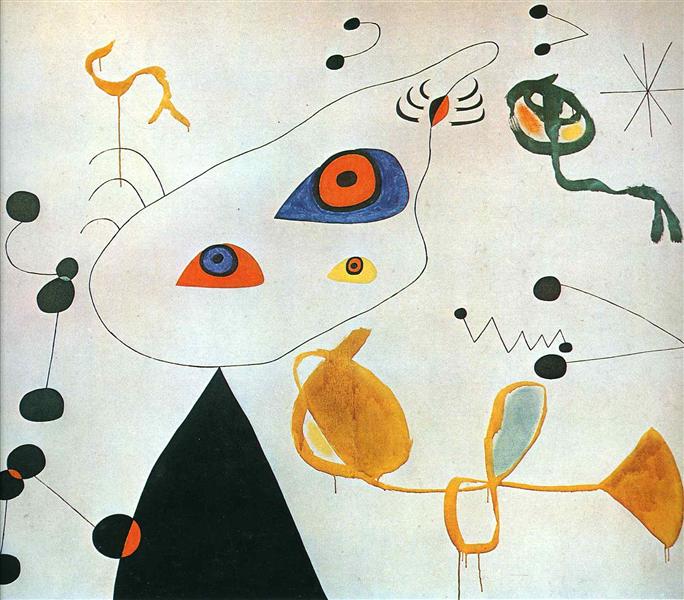 Woman and Bird in the Night, 1971 - 1975 - Joan Miró