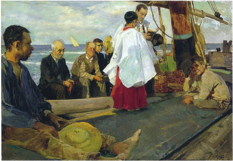 Blessing the Boat, 1895 - 霍金‧索羅亞