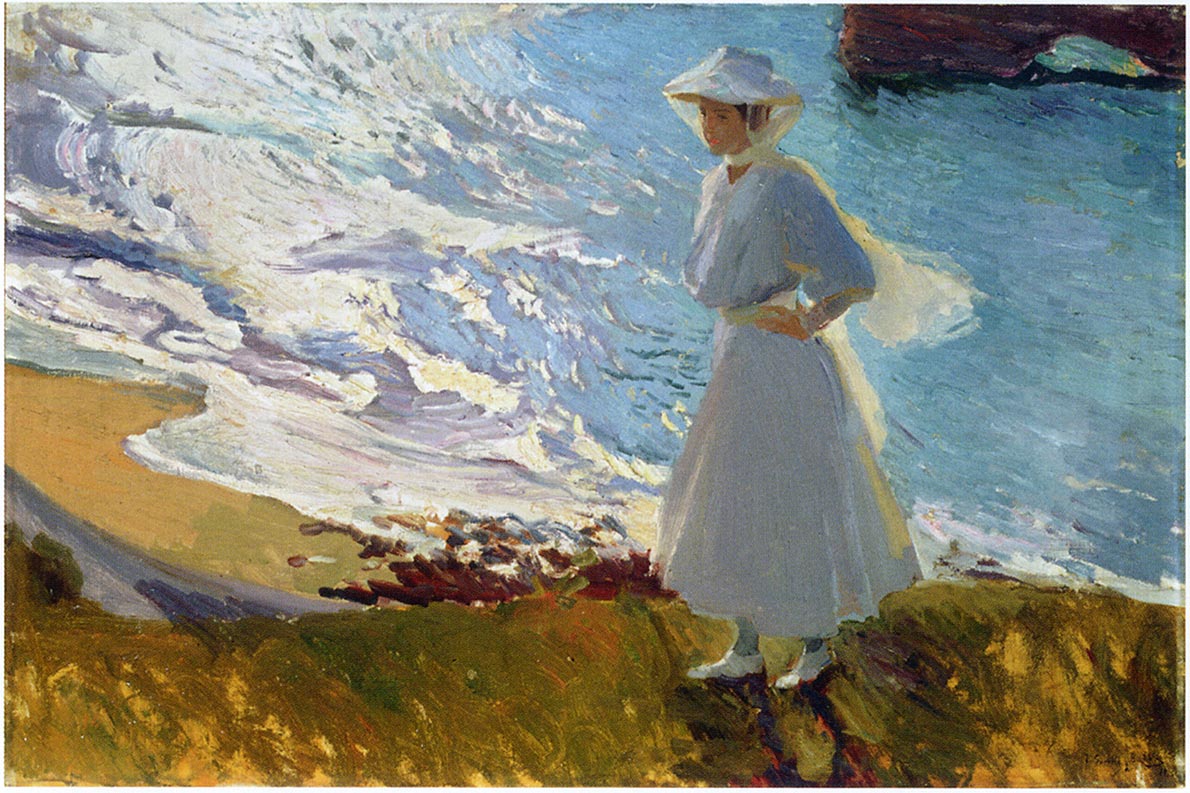 Maria at the Beach, Biarritz, 1906 - Joaquín Sorolla - WikiArt.org