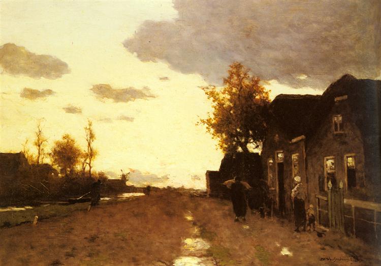 Along the Canal, 1893 - Johan Hendrik Weissenbruch