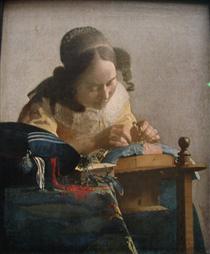 Die Spitzenklöpplerin - Jan Vermeer