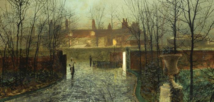 Arriving in the hall, 1878 - John Atkinson Grimshaw