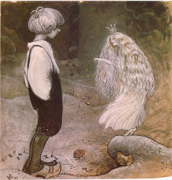 At that moment she was changed by magic to a wonderful little fairy, 1907 - Йон Бауэр