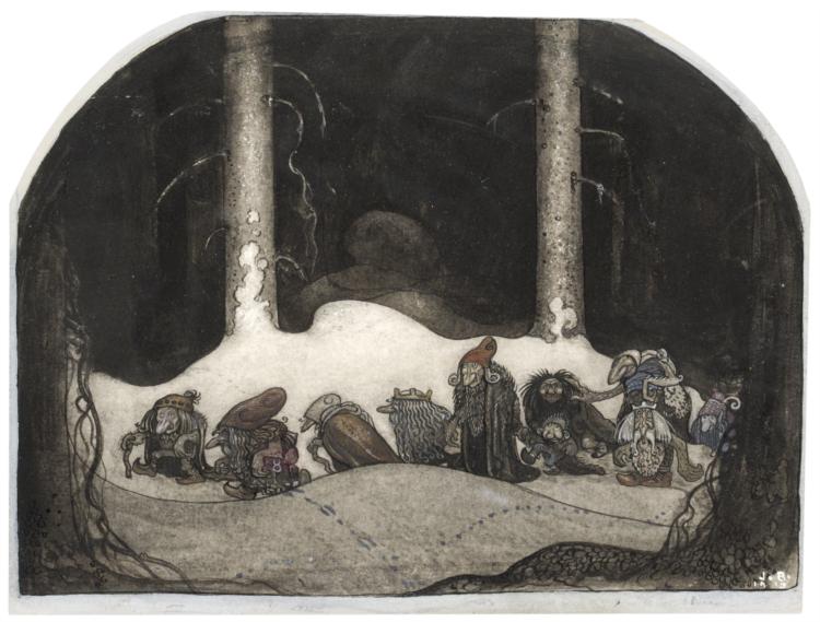 In the Christmas Night, 1913 - John Bauer