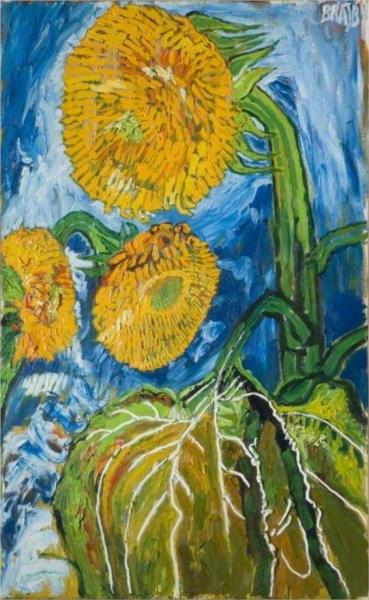 Sunflowers, 1969 - John Bratby