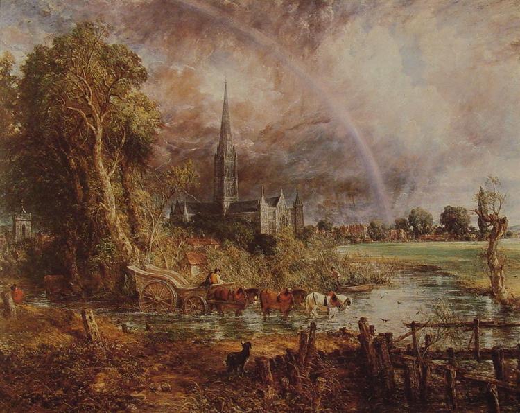 Salisbury Cathedral from the Meadows, 1831 - John Constable