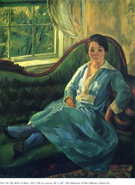 My Wife in Blue, 1917 - Джон Френч Слоан