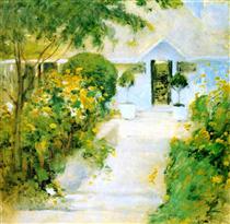 A Garden Path - John Henry Twachtman
