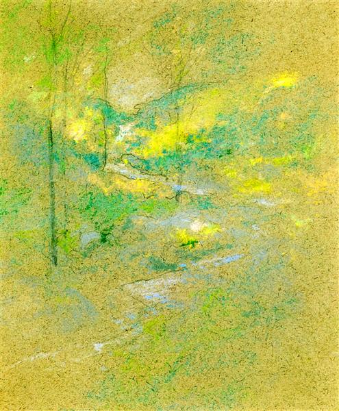 Brook among the Trees, 1888 - 1891 - Джон Генрі Твахтман (Tуоктмен)