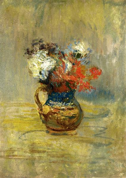 Flower Still Life, c.1890 - c.1899 - Джон Генрі Твахтман (Tуоктмен)