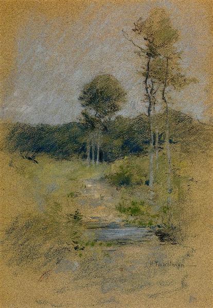Spring Landscape (also known as Spring in Marin County), c.1893 - John Henry Twachtman