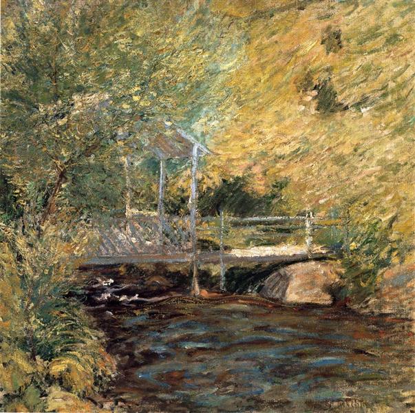 The Little Bridge, c.1896 - Джон Генрі Твахтман (Tуоктмен)