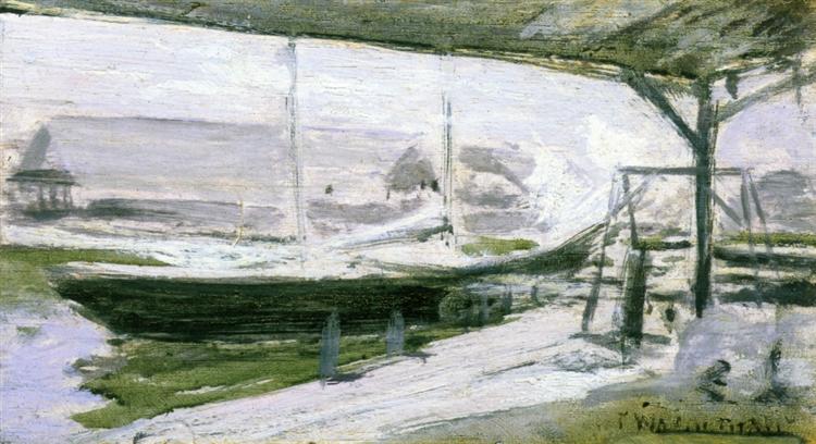 Under the Wharves, c.1900 - John Henry Twachtman