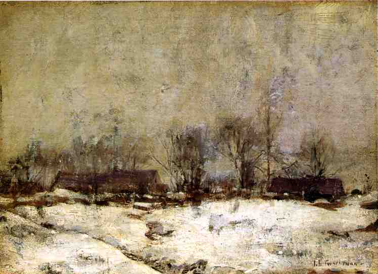 Winter Landscape, Cincinnati - Джон Генри Твахтман (Tуоктмен)