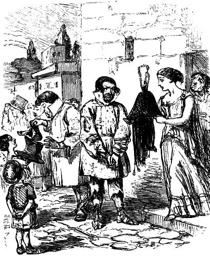 The Romans clothed by the Inhabitants of Capua - John Leech