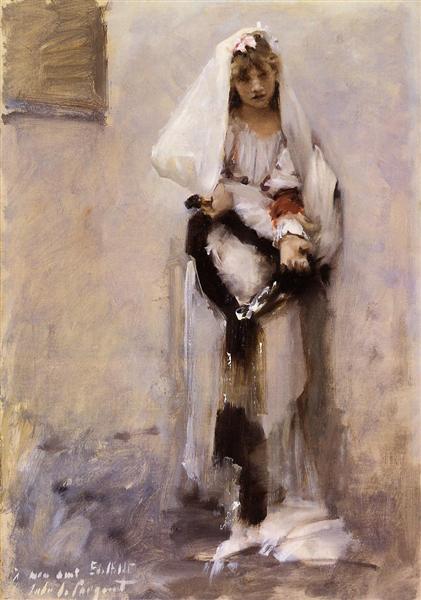 A Parisian Beggar Girl, 1880 - Джон Сингер Сарджент