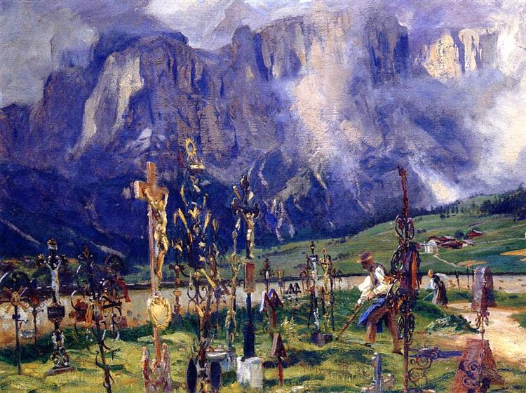Graveyard in the Tyrol, 1914 - 1915 - Джон Сингер Сарджент