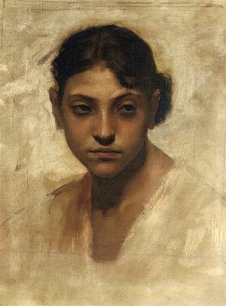 Head of Capri Girl, c.1878 - 薩金特