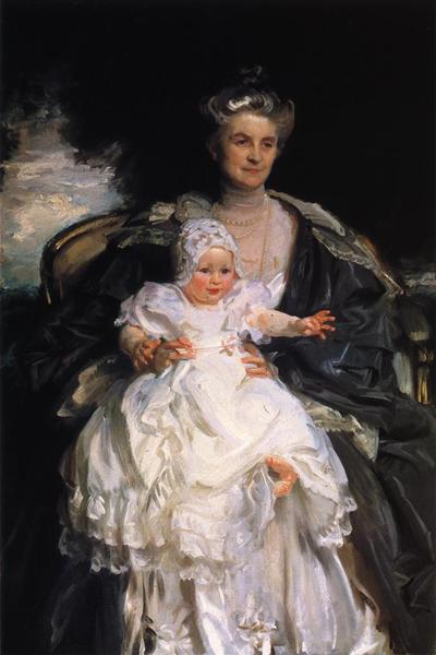 Mrs. Henry Phipps and Her Granson Winston, 1907 - 薩金特