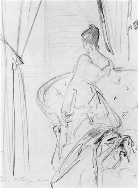 Study for Madame X, c.1882 - Джон Сінгер Сарджент