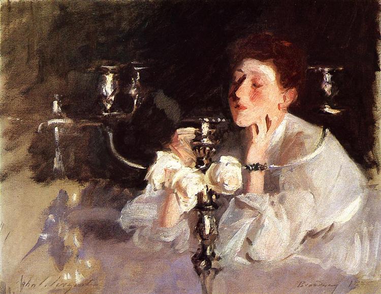 The Candelabrum (also known as Lady with Candelabra or The Cigarette), 1885 - Джон Сингер Сарджент