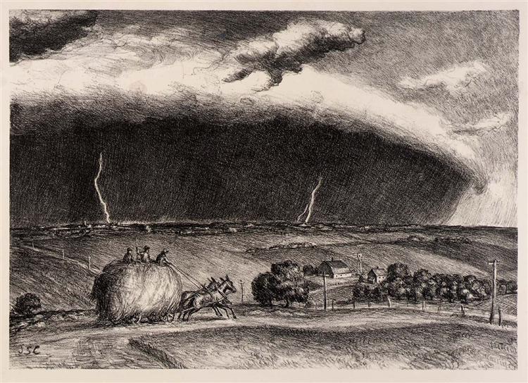 The Line Storm, 1935 - John Steuart Curry