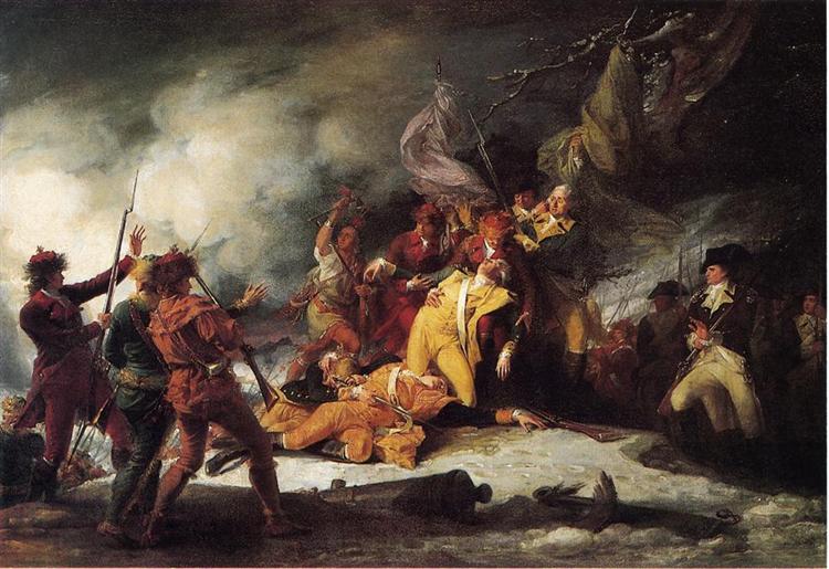 The Death of General Montgomery in the Attack on Quebec, 1786 - Джон Трамбул