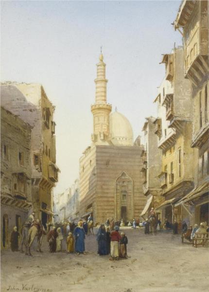 Street Scene, Cairo, 1880 - Джон Варли II