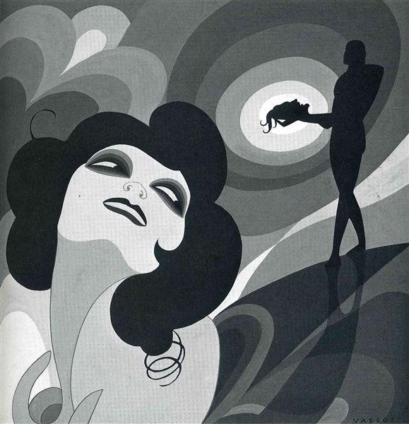 Illustration for Oscar Wilde's 'Salome', 1927 - Джон Вассос