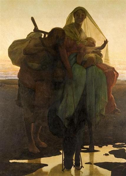The Flight into Egypt, 1881 - Хосе Феррас де Алмейда Жуніор