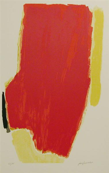 Red Composition - José Guerrero