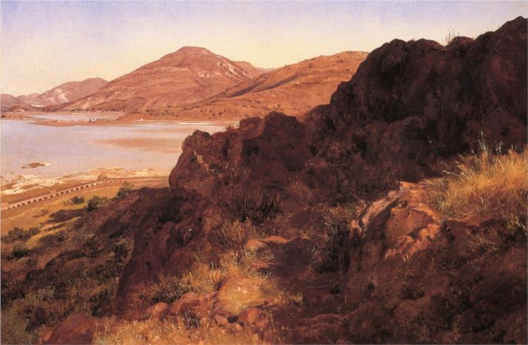 Peñascos del cerro de Atzacoalco, 1876 - Хосе Мария Веласко