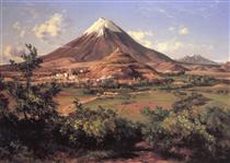 Popocatépetl e Iztaccihuatl - José María Velasco Gómez